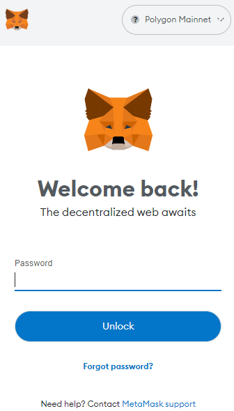 Login to metamask